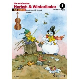 Die schönsten Herbst- und Winterlieder - 1-2 Violinen (inkl. Online Audio)