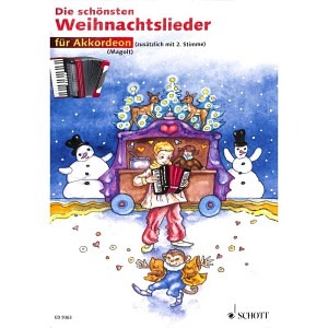 Die schönsten Weihnachtslieder - Akkordeon (mit Online-Material)