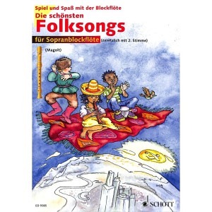 Die schönsten Folksongs - 1-2 Blockflöten (ohne CD)