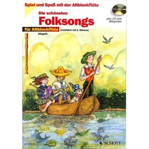 Die schönsten Folksongs - 1-2 Altblockflöten (inkl. CD)