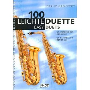 100 leichte Duette für 2 Saxophone in Es