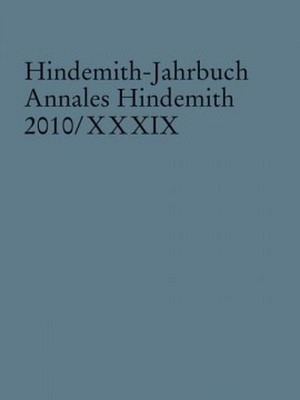 Hindemith-Jahrbuch 2010