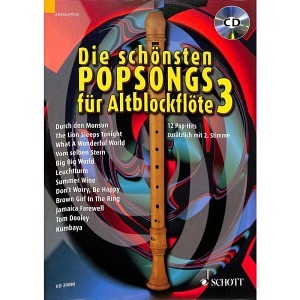 Die schönsten Popsongs für Altblockflöte 3 (inkl. CD)
