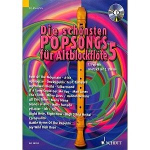 Die schönsten Popsongs für Altblockflöte 5 (inkl. CD)