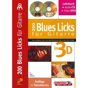 200 Blues Licks für Gitarre in 3D