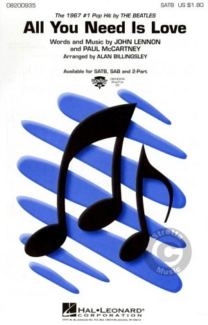 All You Need Is Love - gemischter Chor, Klavier