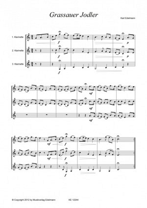 Festliche Klarinettentrios - Heft 5