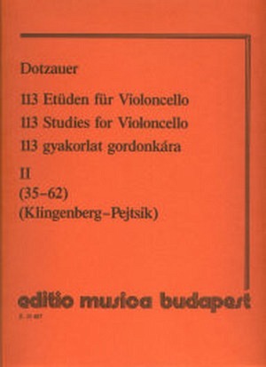 113 Etüden für Violoncello - Band 2