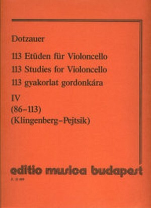 113 Etüden für Violoncello - Band 4