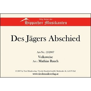 Des Jägers Abschied