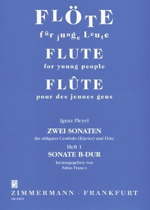 Zwei Sonaten, Heft 1: Sonate B-Dur
