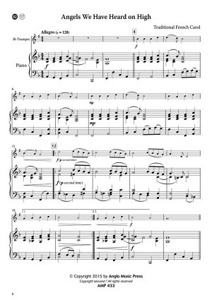 15 Intermediate Christmas Carols - Trompete & Klavier (+ CD)