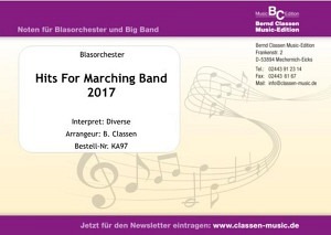 Hits for Marching Band 2017