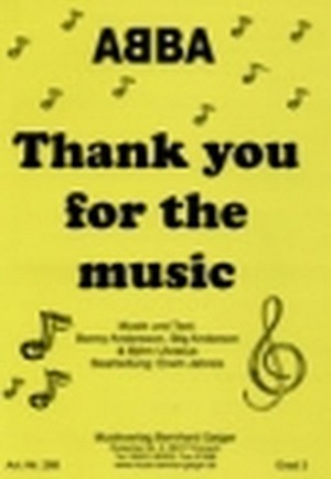 Thank you for the Music - Klavierbegleitung