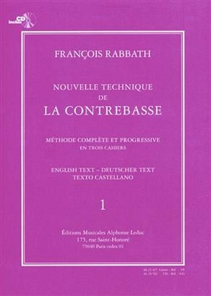 Nouvelle Technique de la Contrebasse - Band 1