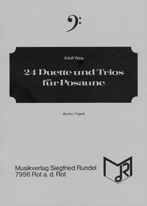 24 Duette und Trios für Posaune (Bassschlüssel)