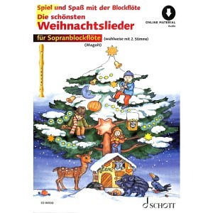 Die schönsten Weihnachtslieder - Sopranblockflöte (Online Audio)