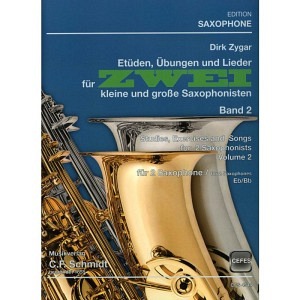 Etüden, Übungen und Lieder für 2 kleine und große Saxophonisten - Band 2