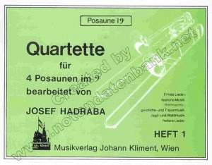 Quartette für Posaunen in C, Band 1