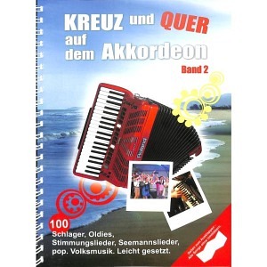 Kreuz und quer auf dem Akkordeon, Band 2