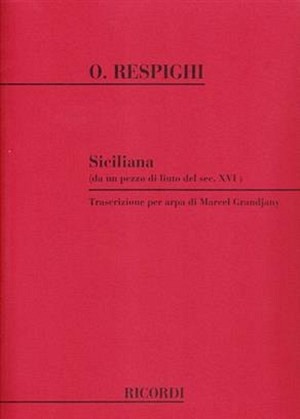 Siciliana (Da Un Pezzo Di Liuto Del Sec. XVI)