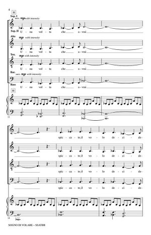 Sogno Di Volare - Chorstimmen (SATB)