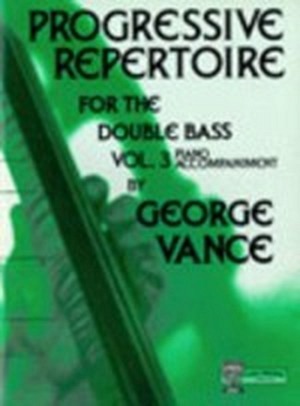Progressive Repertoire for the Double Bass, Vol. 3 - Klavierbegleitung