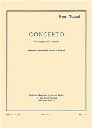 Concerto For Alto Saxophone And Orchestra