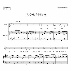 Weihnachtslieder für Horn