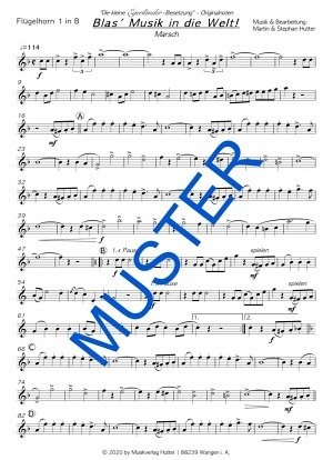 Blas' Musik in die Welt - Flügelhorn 1 & 2