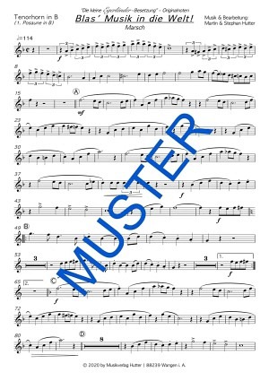 Blas' Musik in die Welt - Tenorhorn, Bariton und Posaune in B
