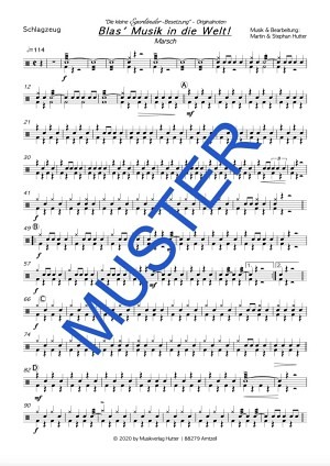 Blas' Musik in die Welt - Schlagzeug