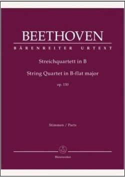Streichquartett B-Dur op. 130, Stimmens., Urtext., 1. Violine, 2. Violine, Viola, Cello, i