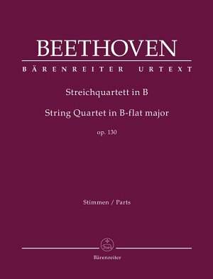 Streichquartett B-Dur op. 130, Stimmens., Urtext., 1. Violine, 2. Violine, Viola, Cello, i