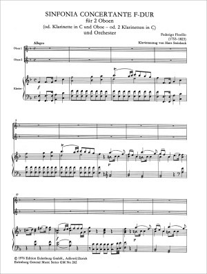 Sinfonia Concertante für 2 Oboen und Klavier