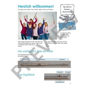 Die fröhliche Querflöte - Band 1 (inkl. Online-Audio)