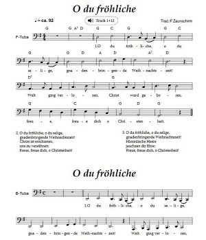 Weihnachtslieder für Tuba