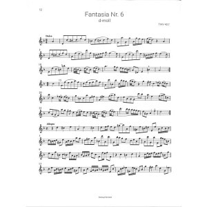 12 Fantasien TWV 30:2-13
