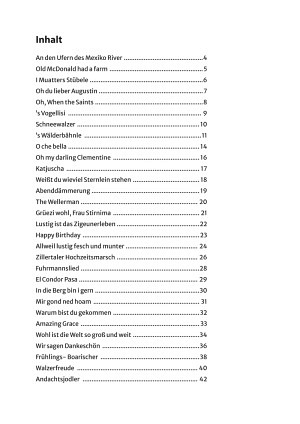 Volkslieder für Akkordeon