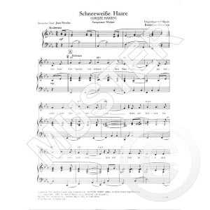 Ich hab Ehrfurcht vor schneeweissen Haaren