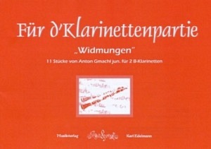 Für d'Klarinettenpartie "Widmungen"
