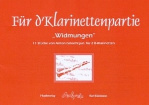 Für d' Klarinettenpartie "Widmungen"