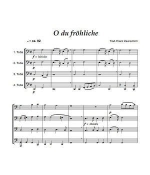 Weihnachtslieder für Tuba (Tuba Quartett)