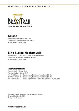 Low Brass Trios Vol.1: Arioso & Eine kleine Nachtmusik