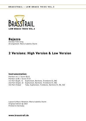 Low Brass Trios Vol.3: Bajazzo (2 Versionen)