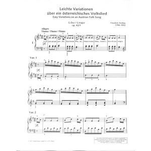 Leichte Variationen über sechs österreichische Volkslieder