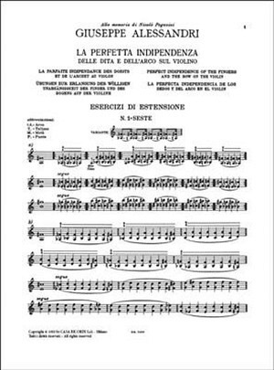 La perfetta indipendenza delle dita e dell'arco