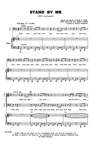 Stand by me (SATB) - 5 Stück