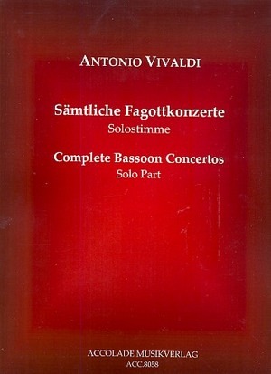 Sämtliche Fagottkonzerte (Solostimme)