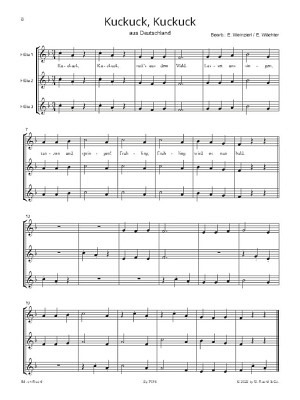 Flöte Spielen Trios (Band A und B)